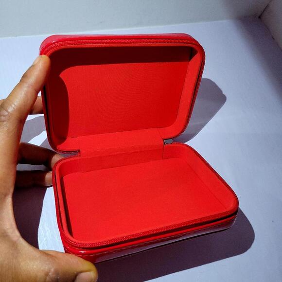 Louboutin Patent Red Case Vip Gift Box Zipper - Picture 7 of 7